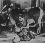 [Image caption: Shanta Apte played the role of Radha, the god Krishna's beloved girl cow-drover.]