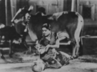 Shanta Apte played the role of Radha, the god Krishna's beloved girl cow-drover